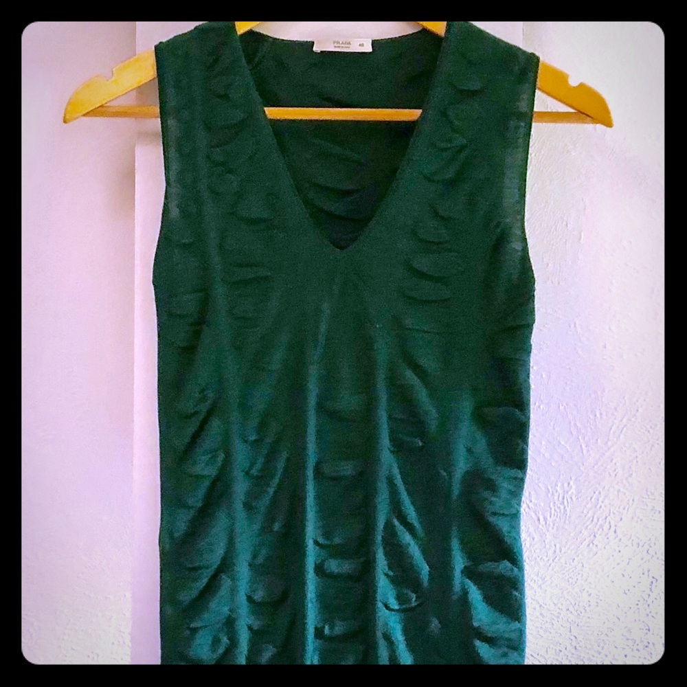 Prada tricot sleeveless top. Excellent condition.